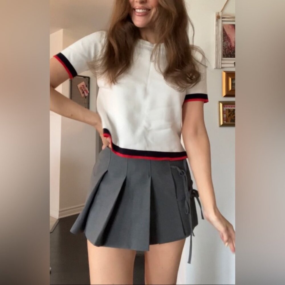 White short sleeves top